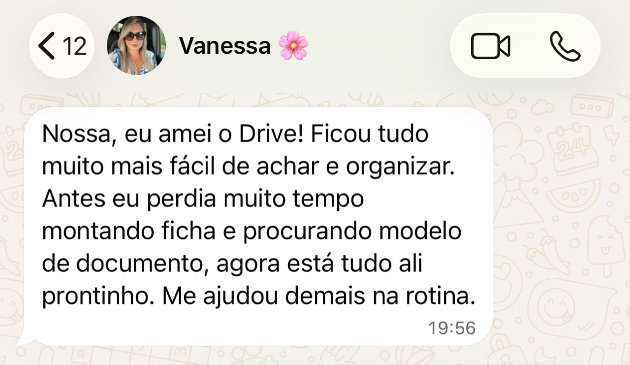 Feedback sobre o Drive de Estética