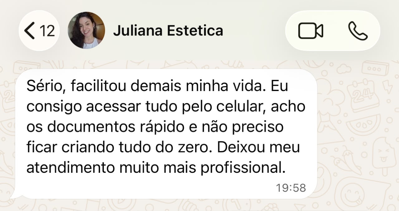 Feedback sobre o Drive de Estética